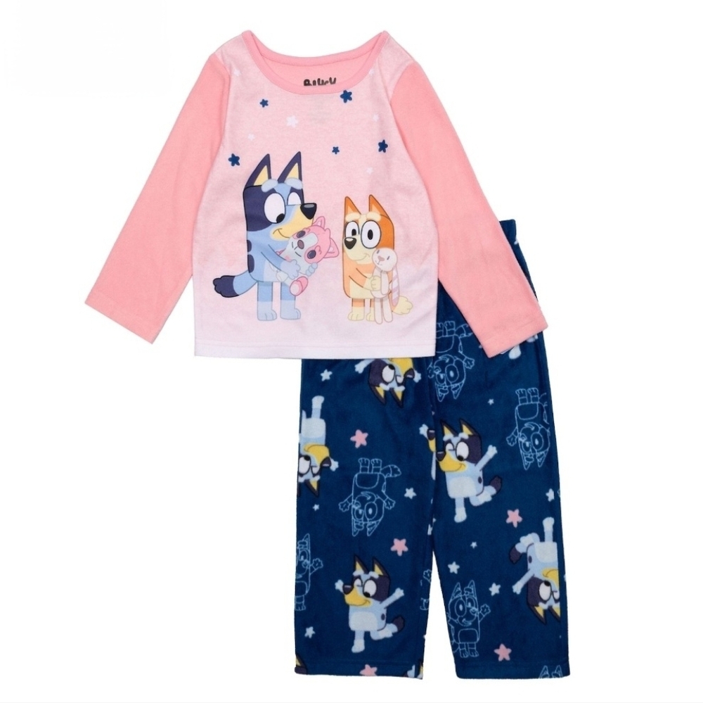 Bluey Toddler Girl 2 pc Cozy Pajama Set ~ 2T